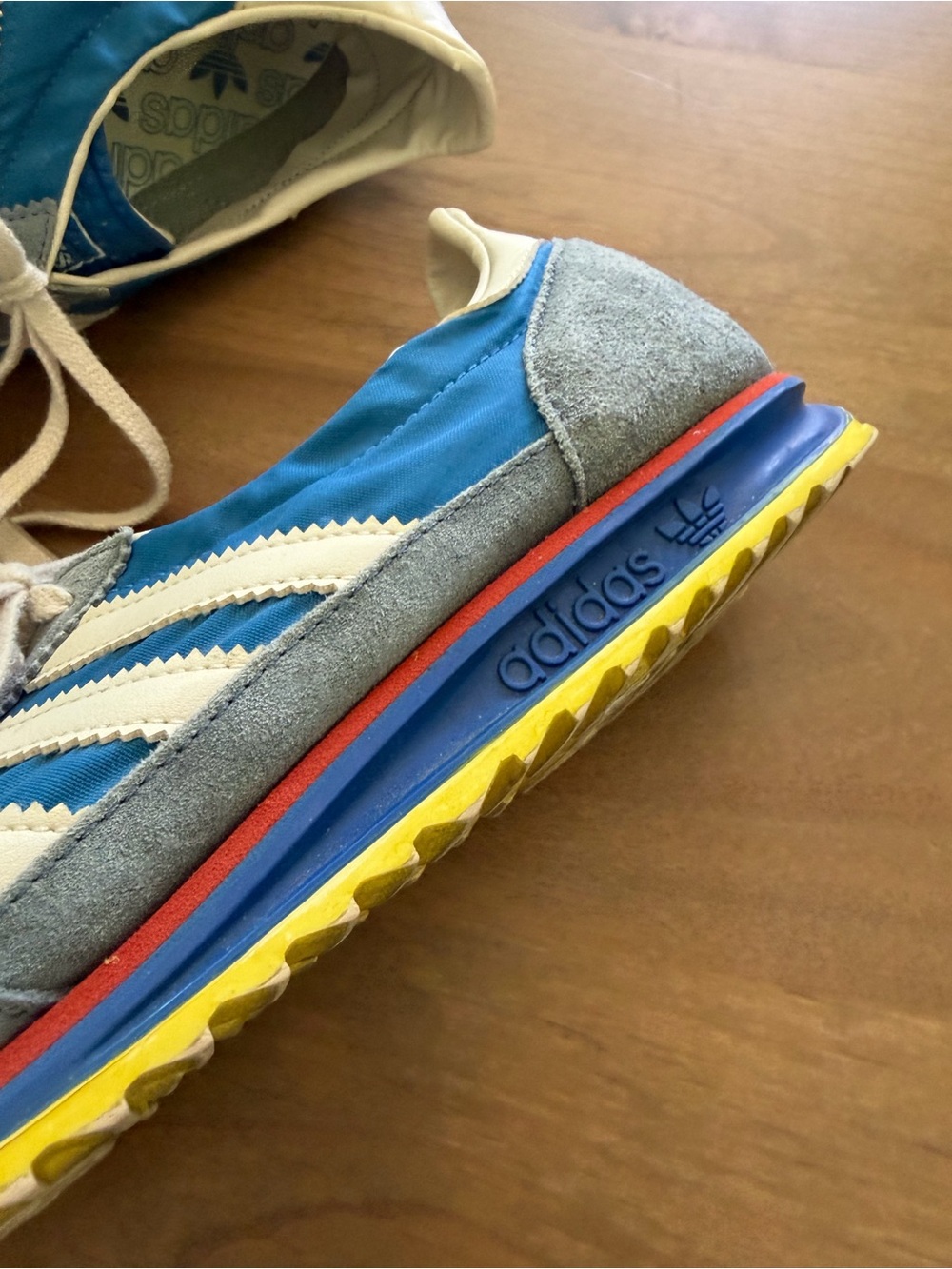Adidas SL 72 Blue Gray Retro Sneakers Men’s Size 11.5 - Picture 4 of 9